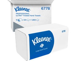 Kleenex 6778 1860st Ultra medium handdoeken 2-Laags wit (6778)