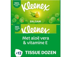Kleenex tissues - Balsam - Voordeelverpakking - 12 x 64 stuks (768 zakdoekjes)