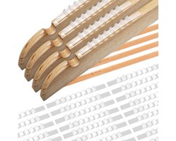 Kleerhangers - Antislipstickers voor hangers - Antislipstickers voor houten hangers - Antislippads van siliconen kunststof voor hangers - Antislip en spoorloos (200 stuks)