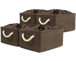 Kleiderschrank Organizer - Opbergdozen met Deksel - Set van 4