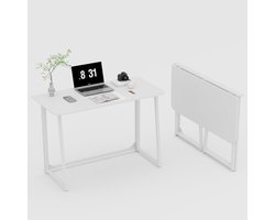Klein Inklapbaar Bureau – Geen Montage Nodig, Praktische Schrijftafel en Inklapbare Computertafel voor Thuiskantoor