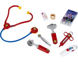 Klein Toys artsenkoffer - incl. smartphone en speelgoedinstrumenten - rood blauw