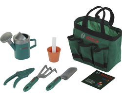 Klein Toys Bosch tuin 6-delige tuintas - speelgoed - incl. verschillende tuin accessoires - groen
