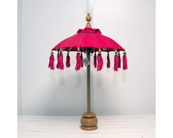 Kleine Bali Parasol Ø50cm - Fuchsia