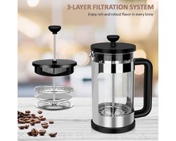 Kleine Cafetière 2 Kops - Koffiezetapparaat met Dubbel Filtersysteem
