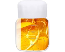 Kleine glazen sapflessen met deksel - 300 ml - wit - glas