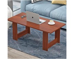 Kleine Houten Tafel - Lage Eettafel - Koffie Drinken - Modern Design - 80x40cm - Teak
