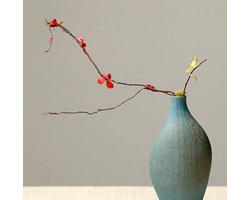 Kleine Keramische Bloemenvaas Japanse Stijl - Vaas voor Ikebana & Losse Bloemen