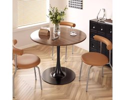 Kleine Keuken Moderne Eetkamer Meubels Ronde Eettafel 50/60/70/80/90Cm MDF Top Voor Grote Mensen Leisure In Woonkamer