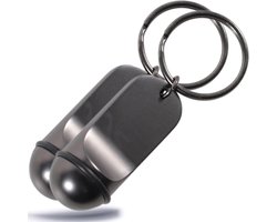 Kleine klassieke hotelsleutelhanger in premium kwaliteit elegante hanger voor autosleutels hotelsleutels tuinhuis hotel sleutelhanger met rubberen ring 2 stuks ongegraveerd, antraciet,