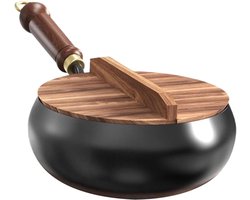 Kleine Kookpan - Sauspan Deksel - Snel Koken - Gelijkmatige Warmte - 24 cm - Multicolor