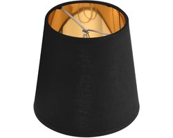 Kleine Lampenkappen - Kroonluchter Schaduwen - Sfeerverlichting Creëren - Handgemaakt Linnen - Set van 3 - Zwart