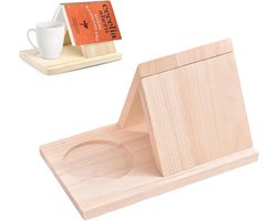 Kleine Leesboek Case - Boekstandaard - Persoonlijke Driehoekige Boekstandaard - Houten Driehoekige Boekhouder voor Bedside Table - Kantoor - Bureau - Bibliotheek - Verjaardagscadeau