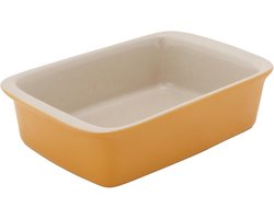 Kleine Ovenschaal - Serveerschaal Aardewerk - Gerechten Bereiden - Houdt warmte vast - 16 x 10 cm - Amber Goud