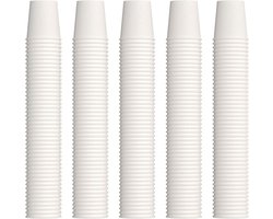 Kleine Papieren Bekers - Wegwerp Bekers - Mondwater Gebruik - Voedselveilig Materiaal - 700 Stuks - Wit