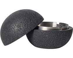 Kleine Rechthoekige Prullenbak met Beton en RVS Binnenbak - Desktop Afvalbak