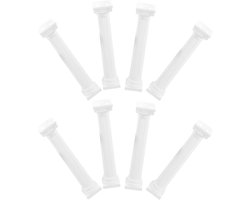 Kleine Romeinse Zuilen van Duurzaam Plastic - 8 Stuks Decoratieve Taartpilaren voor Bruidstaarten, Fotoprops en Tafelversiering voor Feestelijke Displays