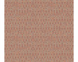 KLEINE STREEPJES BEHANG | Modern - rood oranje goud - A.S. Création Antigua