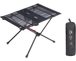 Kleine Ultralight Klaptafel - Draagbaar voor Camping en Tuin - 1 stuk - Zwart