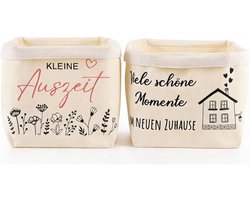 Kleine vrijetijdsmanden van katoen en linnen, opbergmanden voor wellnessgeschenken, ideaal voor verjaardag en Valentijnsdag