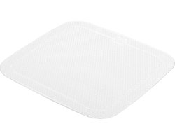 Kleine Wolke Badmat anti-slip Samoa 55x55 cm wit