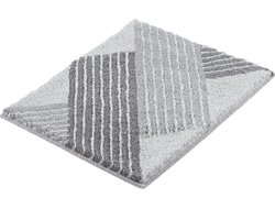 Kleine Wolke - Badmat Cross Anthracite (grijs), 55x 65 cm