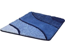 Kleine Wolke - Badmat Wave marineblauw 55x65cm