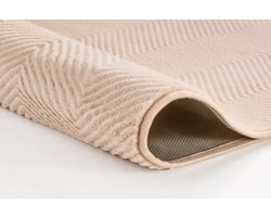 Kleine Wolke - Badmat - Zigzag - 60x90 cm - Beige