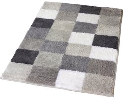Kleine Wolke Caro toiletmat 70x120x2,5 cm, grijs/beige