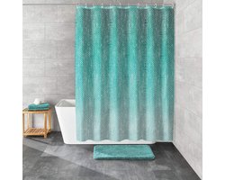 Kleine Wolke Douchegordijn Cascade 180x200 cm groen