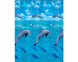 Kleine Wolke - Douchegordijn Dolphin klr 180x200cm