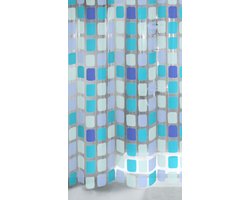 Kleine Wolke - Douchegordijn Sonny blauw 180x200cm