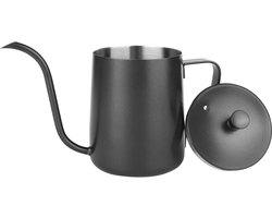 Kleine Zwarte Gieter voor Kamerplanten - Mini-Gieter - 350 ml - Roestvrij Staal