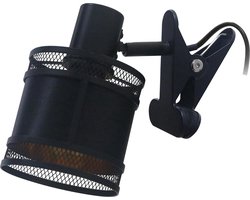 Klemlamp vintage zwart - trendy leeslamp - met E14 fitting