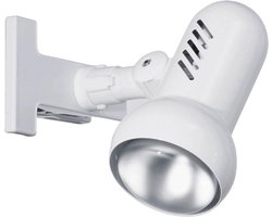Klemlamp voor bed en bureau met verstelbare arm en E27 fitting - Minimalistisch design in wit