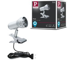 Klemspot Gryps Staal geborsteld 230V E14