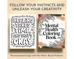Kleurboek voor Volwassenen & Tieners - 24 Pagina’s met Inspirerende Quotes & Bloemen Designs - Stress Verminderend en Ontspannend - Gedetailleerde Kleurplaten voor Mentale Rust - Creatieve Hobby voor Thuis - Anti Stress Art Therapy Boek