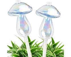 Kleurige Glazen Watergeefballen voor Planten - Set van 2, Zelfwatergevende Irrigatieballen voor Binnen- en Buitentuinen, Ideaal voor Balkonplanten en Bloemen