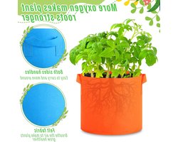 Kleurige Groentetassen van Niet-geweven Stof voor Buiten, Ideaal voor Tomaten, Fruit en Bloemen, 10 Kleuren (3 Gal)
