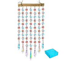Kleurrijke Crystal Suncatcher Met Kristallen – Decoratieve Regenboog Prisma Hanger Voor Raam
