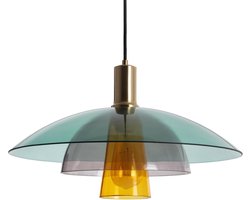 Kleurrijke Glazen Hanglamp met Uniek Ontwerp voor E27 Lamp