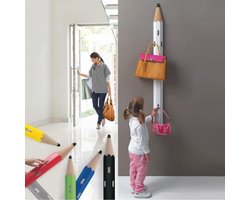 Kleurrijke Houten Wandgarderobe met Haken voor Kinderkamer en Hal - Modern Ontwerp