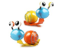 Kleurrijke Metalen Slak Tuindecoratie Set - 2 Stuks Tuinfiguren en Muur Sculpturen