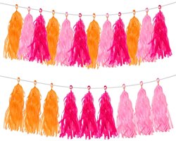 Kleurrijke Papieren Tassels Banner - 30 Stuks Decoratieve Tassel Slingers voor Babyshower, Verjaardag en Bruiloft Decoratie