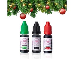 Kleurstof Voeding Voordeelset Set 2 van 3 - Kerst - Tasty Me