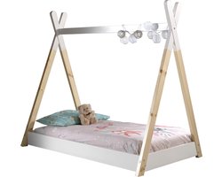 Kleuterbed Winnetou Wit - Hoogte 131 cm