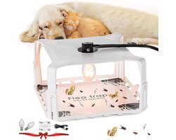 Kleverige Koepel Smart Trap met Ingebouwde Gloeilamp voor Vlooien, Muggen en Nachtvlinders – Veilig en Milieuvriendelijk