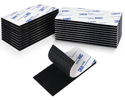 Kleverige montagetape voor tapijt en kussens | 5 x 10cm | 12 sets