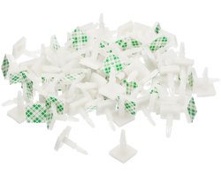 Kleverige PCB-afstandhouders - 100 stuks plastic isolatoren voor printplaten, 1,1 cm kolomhoogte, ideaal voor PC-borden en elektronica montagematerialen