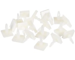 Kleverige PCB-afstandhouders, 20 stuks plastic isolatieafstandhouders voor printplaten, kolomhoogte 0,6 cm, ideaal voor pc-borden en elektronica montagematerialen